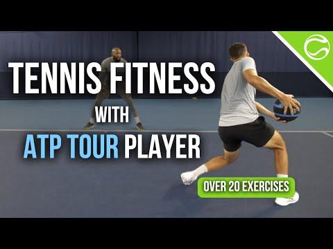 Embedded thumbnail for Tennis Fitness Lesson to improve your game in hard court and clay court